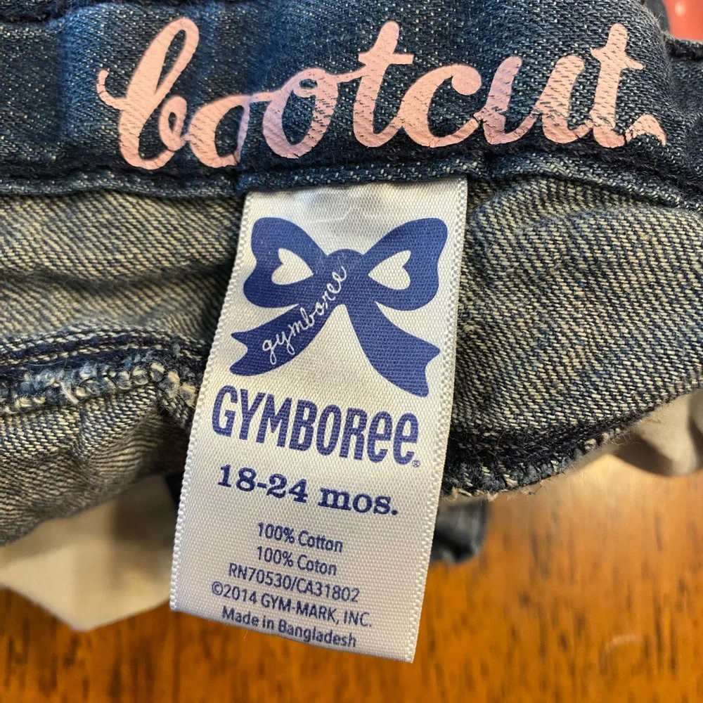 Gymboree jeans, size 18–24 month and Carter’s bunny shirt, size 18 months